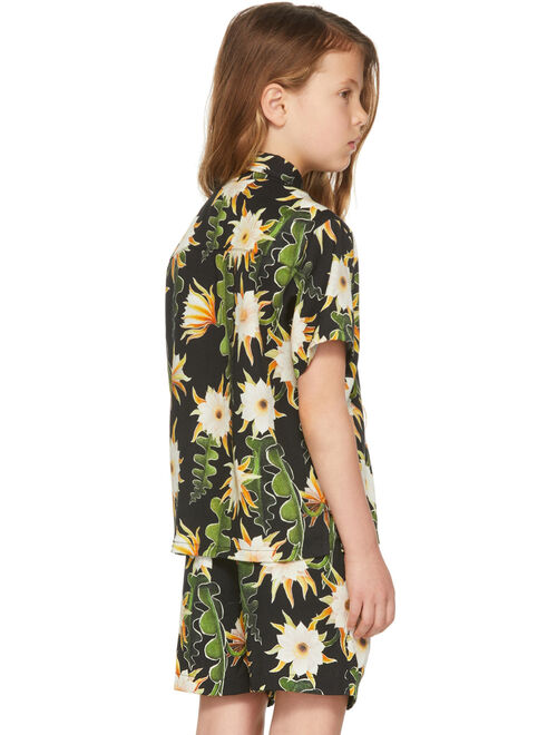 ENDLESS JOY SSENSE Exclusive Kids Black Epiphyllum Short Sleeve Shirt