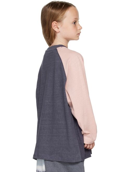 LUCKYTRY Kids Purple Ice Cream Long Sleeve T-Shirt