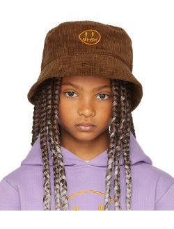 DREW HOUSE SSENSE Exclusive Kids Brown Painted Mascot Bucket Hat