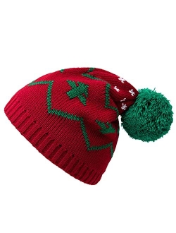 Generic Boys and for Knitted Autumn Children's Christmas Winter Hat Knitted and Warm Hat for Girls Baseball Caps Hat for Boys