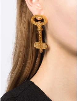 Natia X Lako Key brass earrings