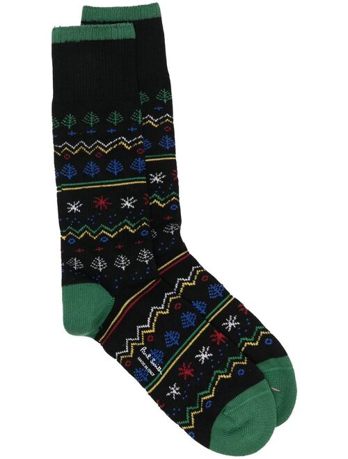 Paul Smith embroidered knitted socks