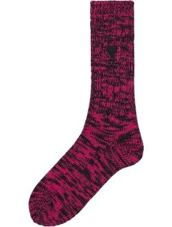 Ami de Coeur marl-knit socks
