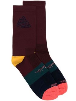 Paul Smith panelled logo-print socks