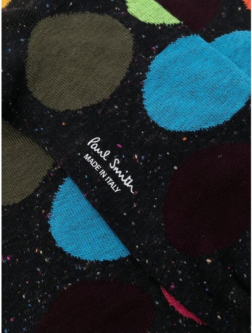 Paul Smith polka-dot print logo socks