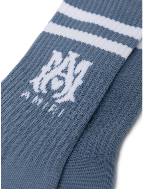 AMIRI logo embroidered ankle socks