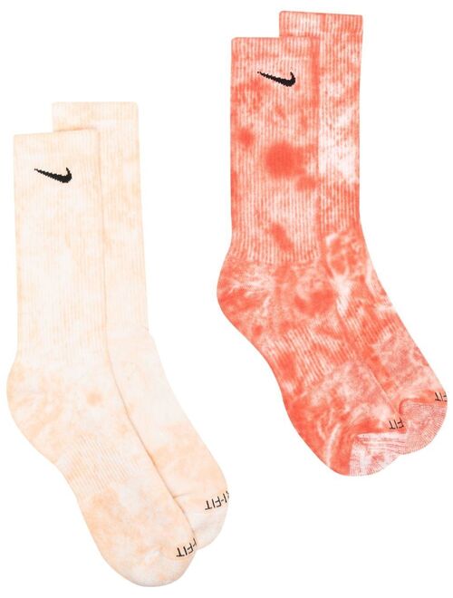 Nike two-pack swoosh-print socks