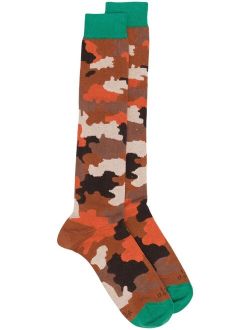 Altea camouflage-pattern knit socks