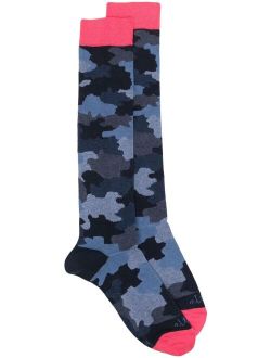 Altea camouflage-print knit socks