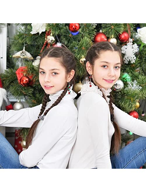 Long Tiantian Christmas Earrings for Women Holiday Earrings for Girls Bow Christmas Tree Snowflake Earrings Christmas Earrings Bulk for Teen Girls Christmas Jewelry for G