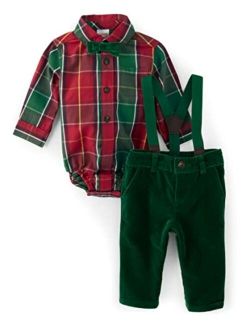 baby-boys Long Sleeve Bodysuit and Dress Pants Set