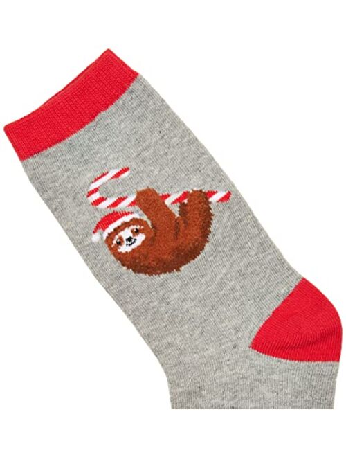Hot Sox boys Holiday Fun Novelty Casual Crew Socks