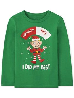 Baby Toddler Boys Long Sleeve Graphic T-Shirt