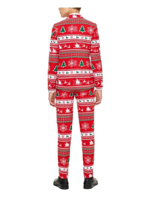 OPPOSUITS Big Boys 3-Piece Winter Wonderland Christmas Suit Set