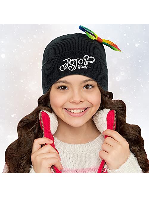 Nickelodeon Girls Winter Hat, Kids Gloves Set, Jojo Siwa Beanie For Ages 4-7