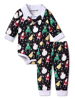 Fioukiay Toddler Newborn Baby Boy Christmas Ugly Sweatshirt Clothes-Outfits-Clothing for Xmax