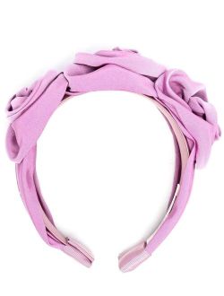 floral-motif wide headband
