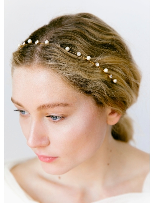 Jennifer Behr Ines crystal-embellished headband