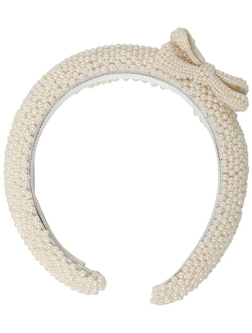 Jennifer Behr Mirabella pearl-embellished headband