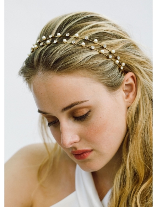Jennifer Behr Risa dual-row headband