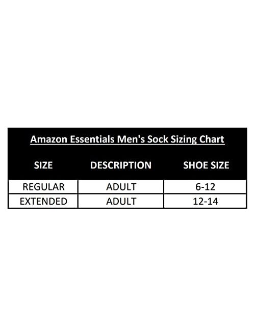 Amazon Essentials Men's Cotton Half Cushioned Crew Socks, Pack of 10