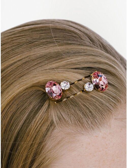 Jennifer Behr Gemma crystal-embellished hair pin
