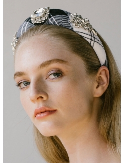 Evelina crystal-embellished headband