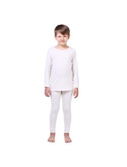Better4Babies Modal Cotton Thermal Long Underwear Set Breathing Base Layer Long John Pajama for Boy Girl Toddler