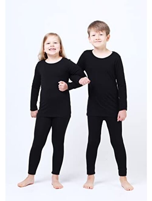 Better4Babies Modal Cotton Thermal Long Underwear Set Breathing Base Layer Long John Pajama for Boy Girl Toddler