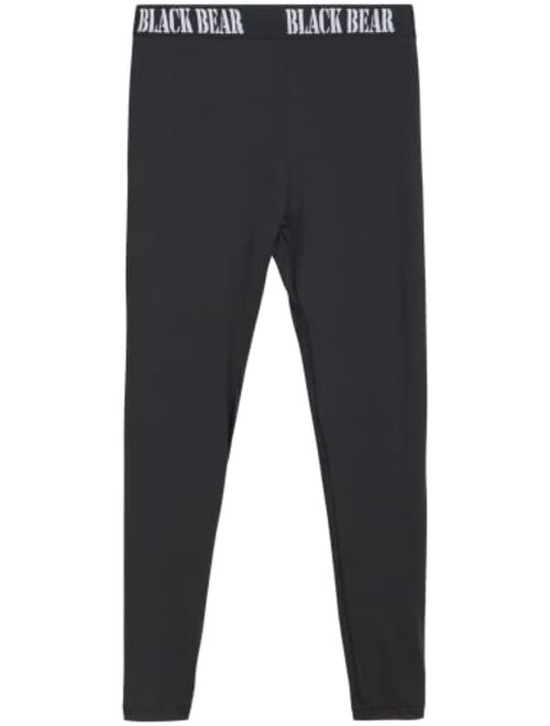 Black Bear Boys' Thermal Underwear Set - 4 Piece Performance Base Layer Long Sleeve T-Shirt and Long Johns Set