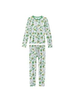 Baby Yoda Boys Thermal Underwear Set for Kids 2 Piece Base Layer Shirt and Long John Leggings for Kids Pajamas