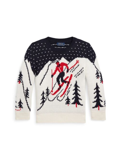 POLO RALPH LAUREN Toddler and Little Boys Skier Cotton-Blend Sweater
