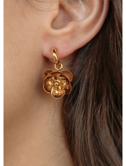 Winnie floral-motif hoop earrings