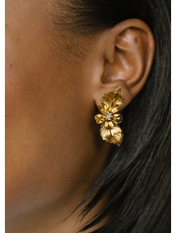 Willa floral-detail stud earrings