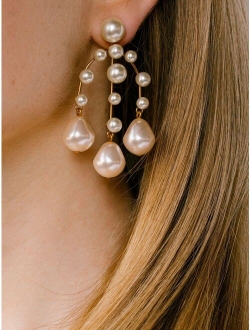 Dara pearl chandelier earrings