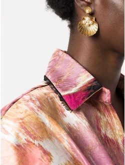 Ariel pearl-shell drop earrings
