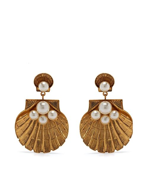 Jennifer Behr Ariel pearl-shell drop earrings