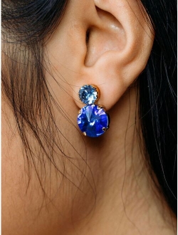Myrla crystal-detail drop earrings
