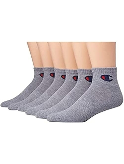 Mens Socks, Ankle Socks, Cushioned Athletic Socks, 6 and 12 Pairs Pack