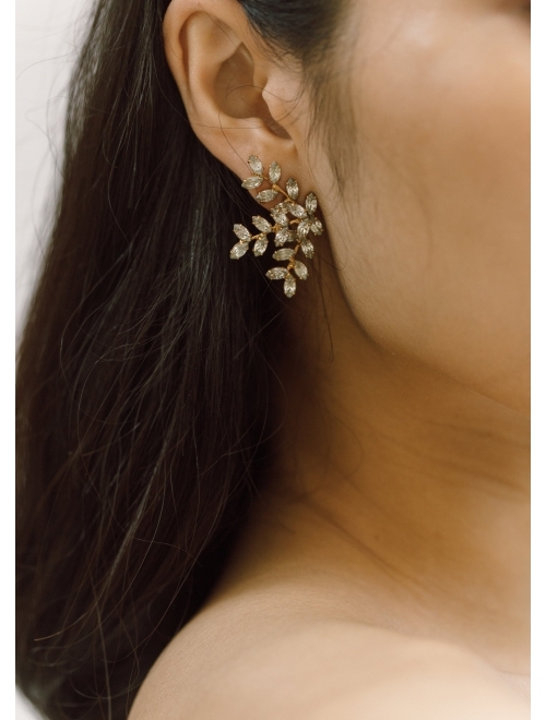 Jennifer Behr Vinette leaf earrings