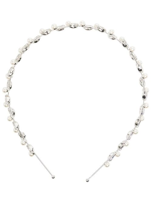 Jennifer Behr polished pearl-detail headband