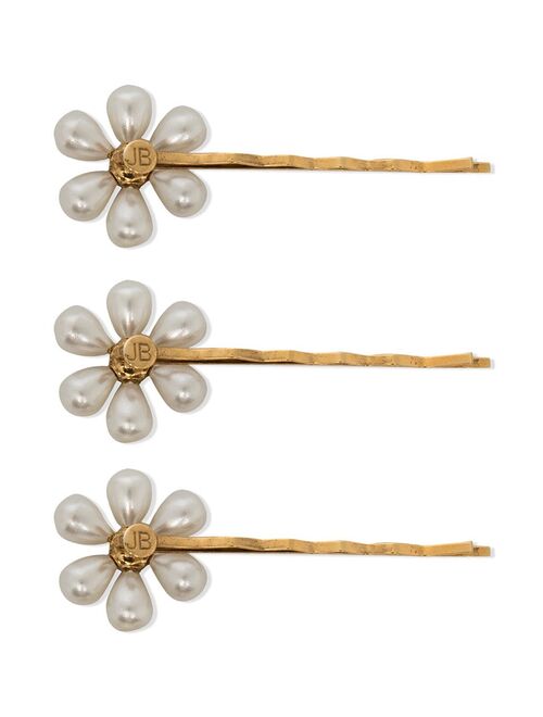 Jennifer Behr Daisy pearl-embellished pin set