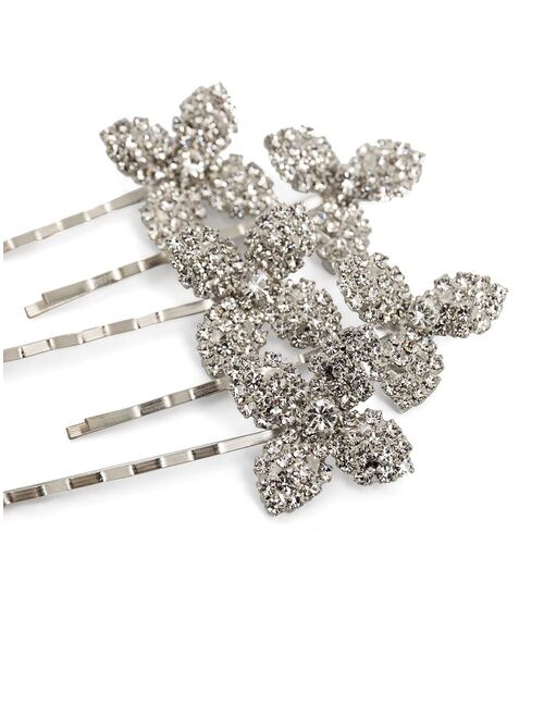 Jennifer Behr floral crystal-embellished pin set
