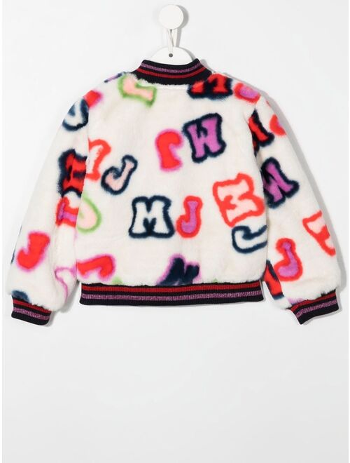 Marc Jacobs Kids graphic-print reversible bomber jacket