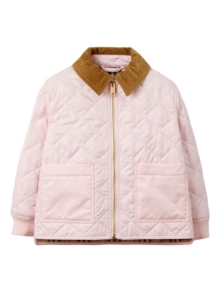 Kids diamond-quilted jacket