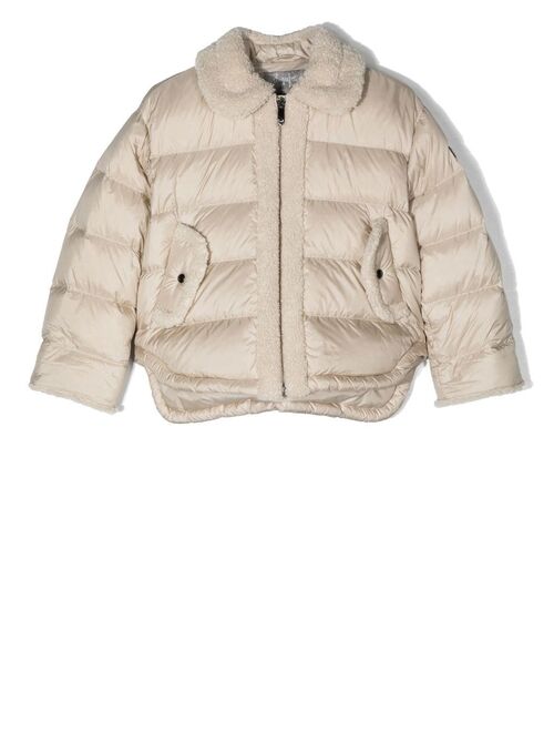 Il Gufo Teddy-lined down puffer jacket