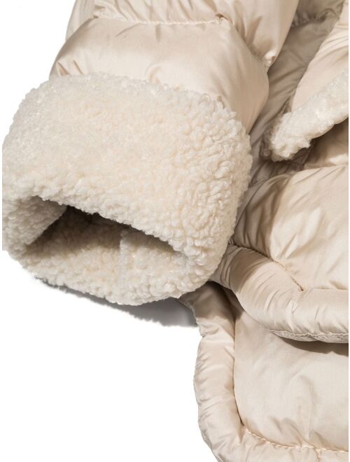 Il Gufo Teddy-lined down puffer jacket