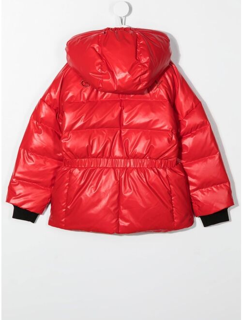 Givenchy Kids feather-down hooded jacket
