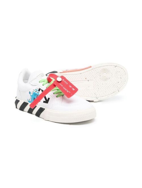 Off-White Kids Monsters Vulcanized lace-up sneakers