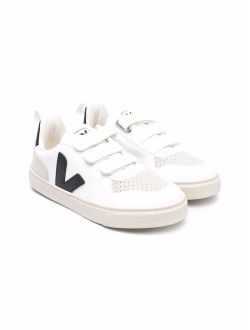 Kids touch-strap low-top trainers